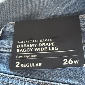 American Eagle Outfitters Super High-Rise Wide Leg Jeans - Blue